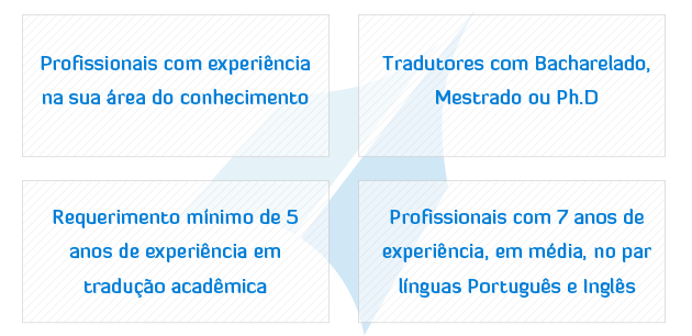 Perfil dos nossos tradutores e revisores