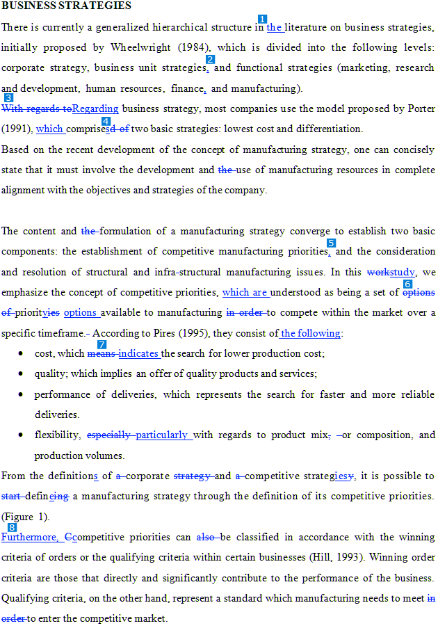 Revisão Tradução Estratégia Empresarial