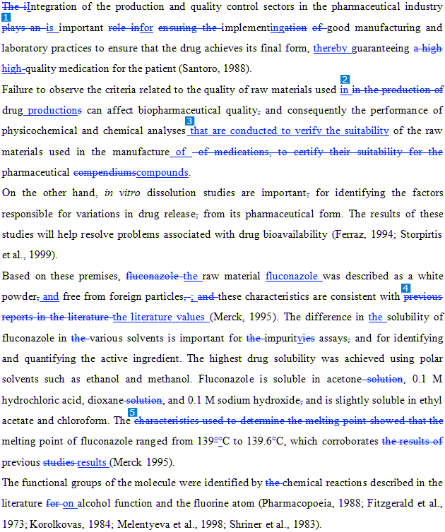 Revisão Tradução Ciências Farmacêuticas